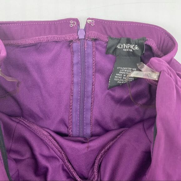 Alyn Paige Strapless Ruched Bodycon Dress Sz 11/12 - Picture 13 of 16